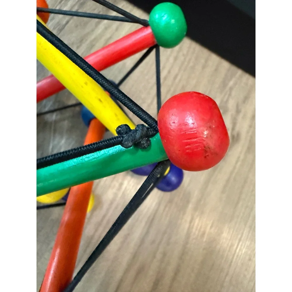 Manhattan Toy Company Skwish Classic Wooden Multi-Sensory Rattle Teether Toy